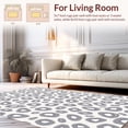 thumbnail image 2 of ODIKA 2'x3' Machine Washable Non-Slip Area Rug, Abstract Animal Inspired Design with Interlocking Spotted in Contrasts High Traffic Rug, Gray, 313361, 2 of 7