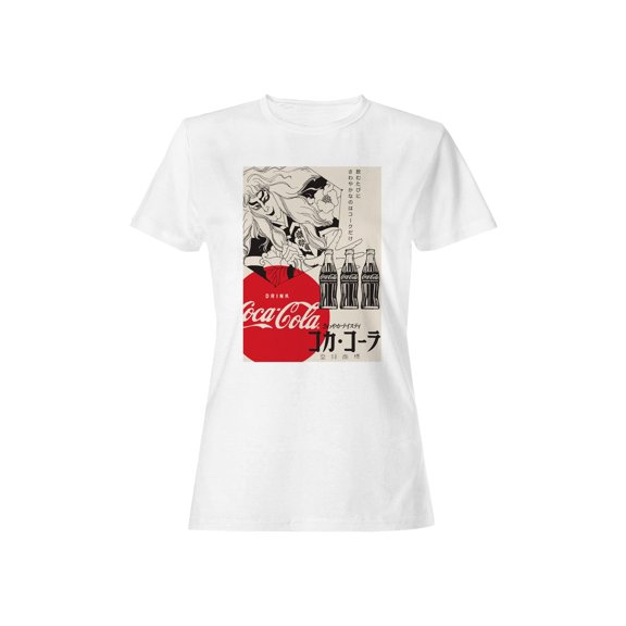Officially Licensed Coca Cola Japanese Kabuki Art Women's T-shirt