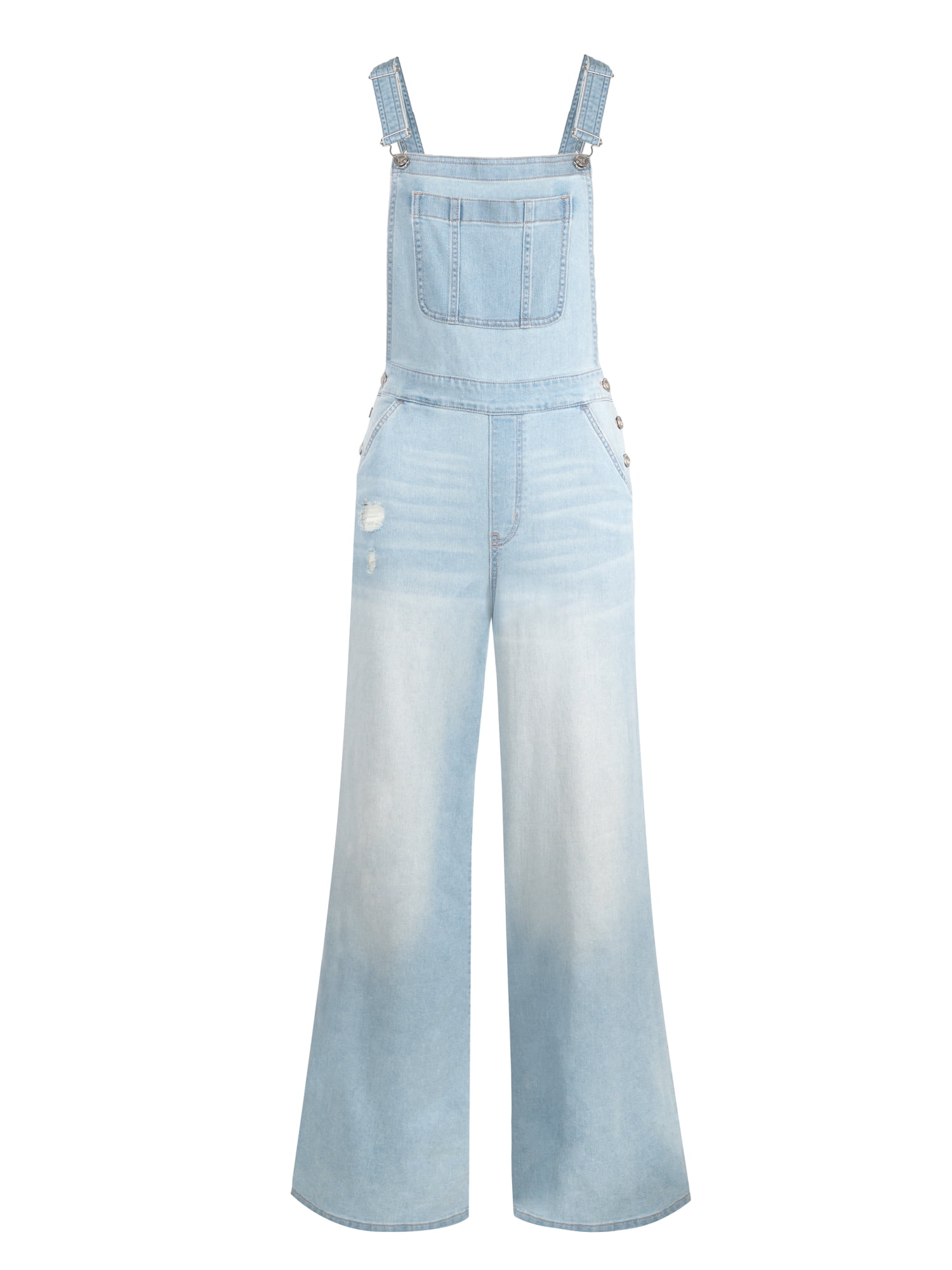 Jessica Simpson Women's Plus Wide Leg Overalls, 31.5" Inseam, Sizes 0X-4X