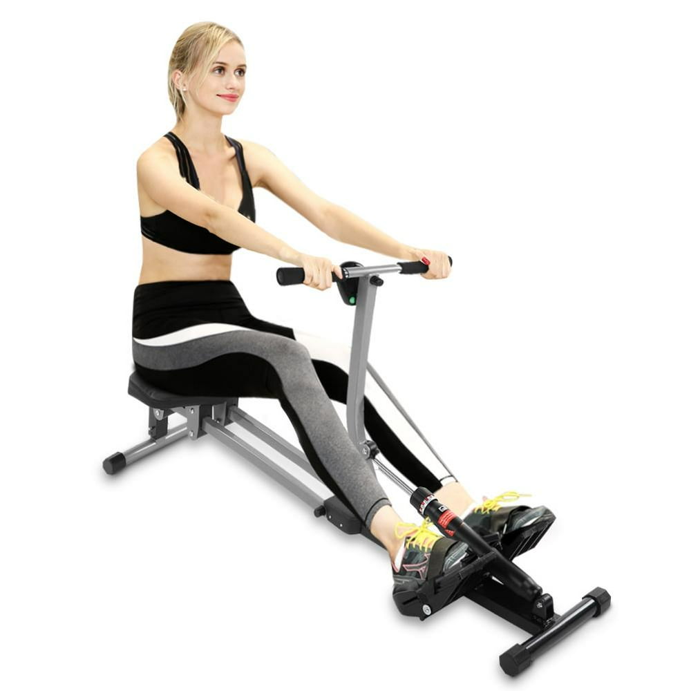 EBTOOLS Rowing Machine With 12 level Adjustable Resistance and Height