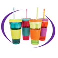 thumbnail image 4 of CAROOTU Tasse de Voyage Collation Boisson dans un Récipient Couvercle Paille Bouteille Collation Enfants Séparée avec une Paille Tasse, 4 of 5