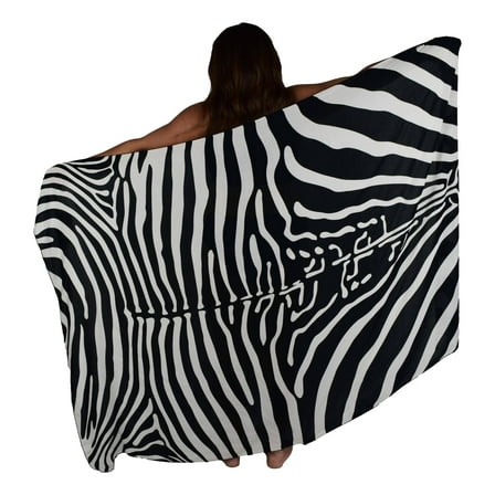 Beach Wrap Sarong | Animal Print | Black Sarong | Pareo