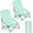 Mint Green, variant on Sunnyfeel Folding Low Camping Beach Chair , Lightweight Portable Lawn Chair with Mesh Back, Foldable Camp Backpack Chairs with Carry Bag