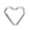 Silver, variant on Heart Shape Carabiner Clip Metal Buckle Spring Hook Heavy Duty Carabiner for Camping Hiking Fishing Dog Leashes