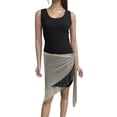 thumbnail image 3 of Breezora Women Lace Wrap Skirt with Tie Waist Scarf Belt Asymmetrical Layered Hem Flowy Boho Beach Style, 3 of 5