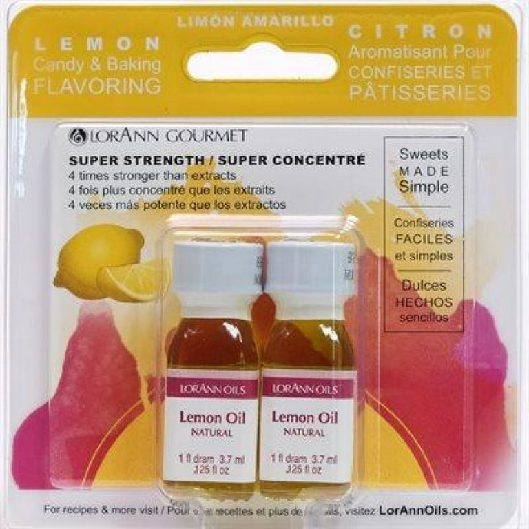 Lemon Oil Natural LorAnn Super Strength Flavor & Food Grade Oil - You –  SugarMeLicious