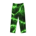 thumbnail image 4 of Balery Men'S Green Lightning Pants,Sleepwear Pants,Pajama Pants,Pj Bottoms Drawstring And Pockets-Medium, 4 of 9