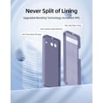 thumbnail image 3 of 3 in 1 for Google Pixel 6A Case, with 2 Pack Screen Protector, with Full Camera Cover Protection，Liquid Silicone Slim Shockproof Protective Phone Case [Microfiber Lining] (Lavender Grey), 3 of 12