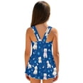 thumbnail image 2 of Uourmeti Cute Westie Dog Print Skirted One-Piece Swimsuit for Girls - Quick Dry, Stretchy Swim Dress for Beach & Pool Vacation, 2 of 8