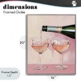 thumbnail image 4 of Stupell Industries Eclectic Pink Champagne Toast for Two Gray Framed Giclee Art, 16 x 20, by The Prints Vibe, 4 of 8