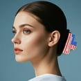 thumbnail image 2 of Independence Day Flag Hair Clip Patriotic Headdress Barrettes for Women and Girls, 2 of 4