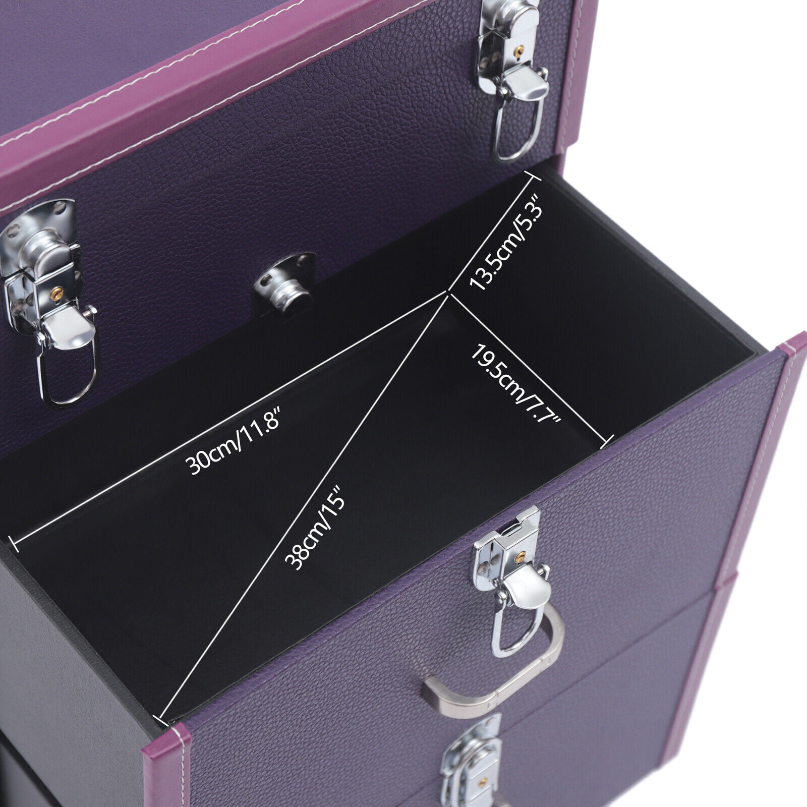 purple Cute Makeup Box Plastic Toy Box With Lock - Temu