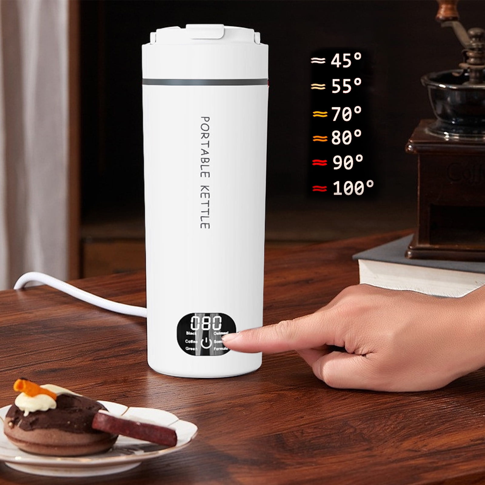 NSESSHome Heated Coffee Mug, All Day Battery Life, USB Powered Travel Mug, Smart Mug, Great for Coffee and Tea, Fast Heating Technology