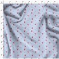thumbnail image 4 of Soimoi Blue Heavy Satin Fabric Triangle & Arrow Heart Print Sewing Fabric Yard 54 Inch Wide, 4 of 5