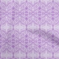 thumbnail image 1 of oneOone Georgette Viscose Violet Fabric Asian Block Print Traditional Motif Sewing Craft Projects Fabric Prints By Yard 42 Inch Wide, 1 of 4