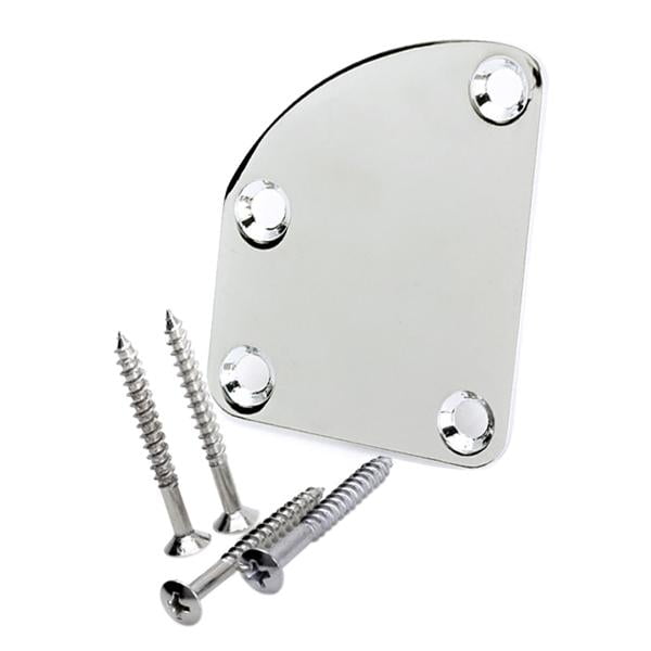 Placa de cuello shamjiam Cromo W 4 Tornillo De Montaje Para Guitarra Eléctrica