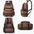 thumbnail image 3 of Tonnylam Mochila escolar a rayas de colores de moda Mochila de estilo étnico simple para hombres y mujeres jóvenes que viajan, van de compras e van a clase, 3 of 6
