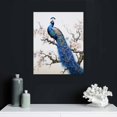 thumbnail image 4 of COMIO Peacock Wall Art Watercolor Peacock Pictures Wall Decor Aesthetic Peacock Canvas Prints Framed Modern Painting Artwork Home Office Decorations For Kitchen Bedroom Living Room Framed, 4 of 4