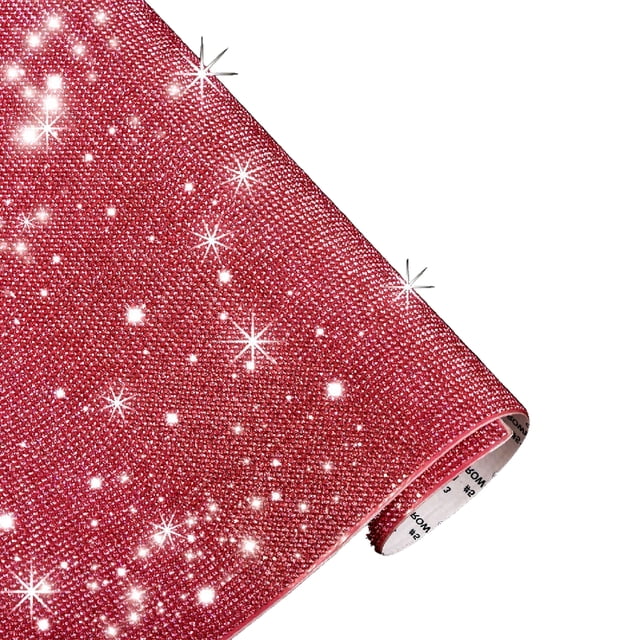 Speravity Hojas de diamantes de imitación con adhesivo de buena artesanía, suministros decorativos, decoraciones de coche para teléfono rojo (12*20CM) Type3 NO3 Speravity VI014464-28B