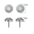 thumbnail image 5 of KEEVA JEWELS 0.50 Carat Total Round Cut Moissanite Stud Earrings for Women, Made in 925 Rose Gold Plated Silver, 5 of 6