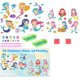 thumbnail image 1 of Pintura de diamantes para niños, sirena, pegatinas de diamantes 5D para manualidades y decoración del hogar para niños, incluye 12 pegatinas de diamantes, 2 bolígrafos de pintura de diamantes, 2, 1 of 7