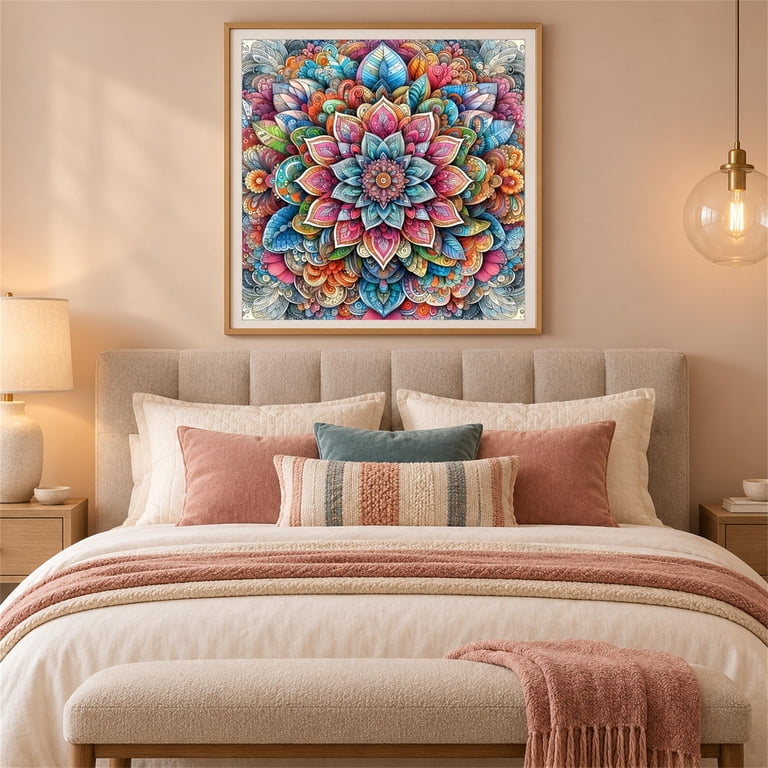 CSZPPQAF Diamond Painting Hundred Flowers 13.8x13.8" photo 5