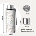 thumbnail image 7 of 20 Oz Pioneer Flower Coffee Tumbler Double Wall Insulated Stainless Steel Water Bottle | Metal Reusable Thermoses Flask with Cup Cap | Leak & Sweat Proof with Anti-Dust Lid, 7 of 7