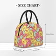 thumbnail image 3 of Haiem Donut and Blue Printed Lunch Bag Women, Lunch Box Lunch Bag for Women, Small Leakproof Cute Lunch Tote Large Capacity Reusable Insulated Cooler Lunch Container, 3 of 6