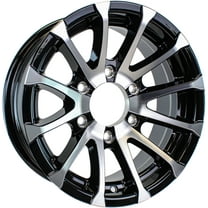 eCustomrim Aluminum Boat Camper Trailer Rim Wheel 6 Lug 15" Avalanche V-Spoke/Black
