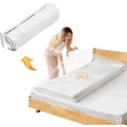 thumbnail image 1 of Lot de 2 Sacs de Rangement sous Vide pour Matelas - Sacs de Rangement sous Vide Extra Larges avec Double Fermeture Éclair, Réutilisables et Économisant de l'Espace, Protection, Sacs de Rangement sous Vide Adaptés pour 200 * 100, 1 of 5