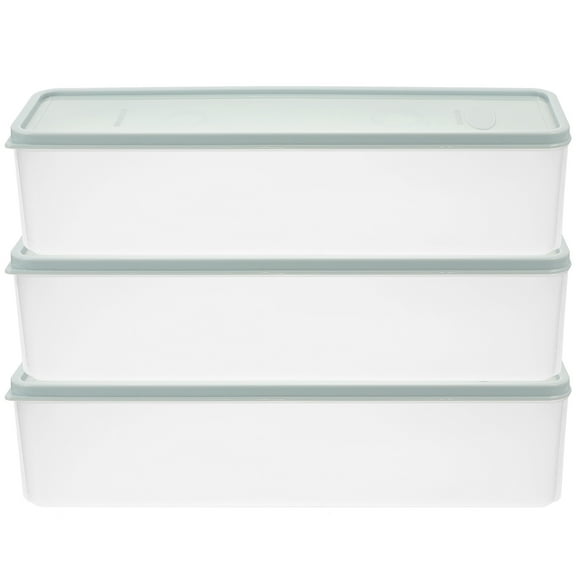 Noodle Storage Box Pasta Organizer for Pantry Large Containers Cereal Airtight Refrigerator Pp 3 Pcs