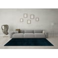 thumbnail image 3 of Ahgly Company Indoor Round Abstract Light Blue Modern Area Rugs, 3' Round, 3 of 4