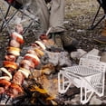 thumbnail image 2 of Réchaud de Camping Ultra-Léger Pliant à Bois Réchaud de Randonnée en Acier Inoxydable avec Sac de Rangement pour Camping en Plein Air Pique-Nique Randonnée BBQ, 2 of 8
