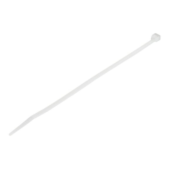 StarTech.com 20cm(8") Cable Ties, 4mm(1/8") wide, 55mm(2-1/8") Bundle Diameter, 22kg(50lb) Tensile Strength, Nylon Self Locking Zip Ties w/ Curved Tip, 94V-2/UL Listed, 1000 Pack, White - Nylon 66 Plastic - TAA (CBMZT8NK) - Cable tie - 8 in - white - TAA Compliant (pack of 1000)