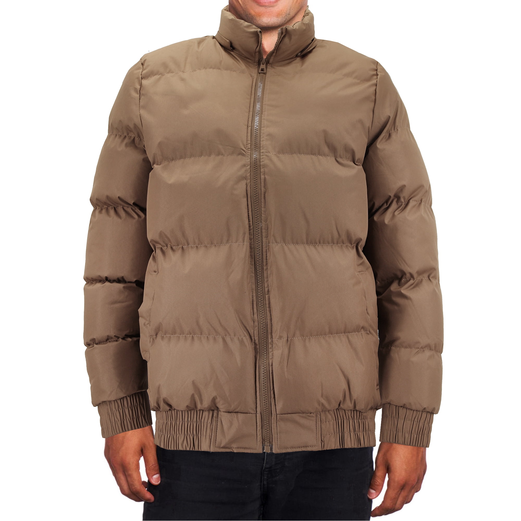 Men's Heavyweight Removable Hood Insulated Lined Quilted Puffer