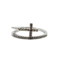 thumbnail image 3 of Dazzlingdaimonds Jewels 2.00 Ctw Round Cut Diamond Wedding Anniversary Engagement Cross Bypass Wrap Band Ring 14K White Gold Plated 925 Sterling Silver 925 Sterling Silver -4.5, 3 of 5