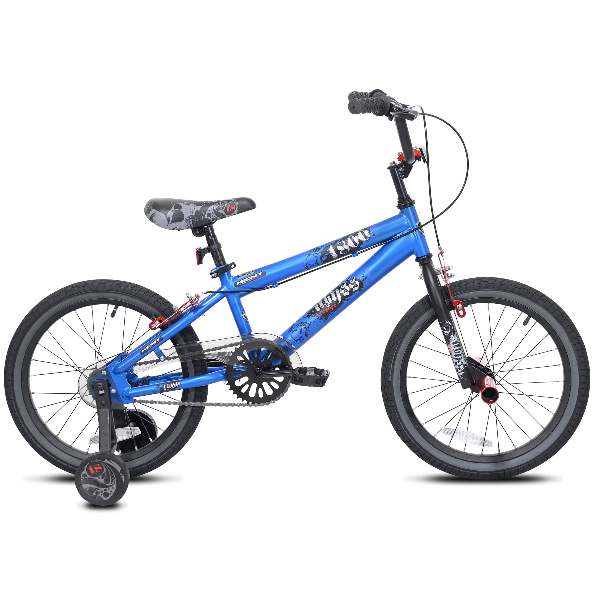 18" Kent Bicycle Abyss Boy's Freestyle BMX Child Bicycle, Blue
