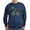 Navy, variant on CafePress - Cycling Tyrannosaurus Rex Sweatshirt (Dark) - Classic Crew Neck Sweatshirt