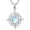 Sun, variant on Sun/Moon Moonstone Necklace, 925 Sterling Silver Sun Moon Shape Moonstone Pendant Gift for Women
