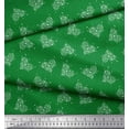 thumbnail image 3 of Soimoi Green Cotton Duck Fabric Insect & Floral Heart Decor Fabric Printed BTY 56 Inch Wide, 3 of 3