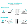 thumbnail image 4 of Repetidor WiFi de 300 Mbps, amplificador extensor WiFi, amplificador WiFi, señal WiFi 802.11N, repetidor WiFi inalámbrico de largo alcance, punto de acceso, 4 of 5