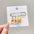 thumbnail image 2 of Broche exquisito y elegante, Pin de cintura de tamaño pequeño, decoración, accesorio de joyería para fiestas, escuela, oficina, uso diario, bola de piel de oso, 2 of 3