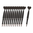 thumbnail image 1 of 12 bolígrafos con forma de corazón para fiesta de San Valentín, tinta negra, novedosos bolígrafos con forma de corazón. negro, 1 of 9