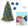 thumbnail image 6 of Uutvmp 4Pcs Glitter Christmas Ball Ornaments, 3.15" Shatterproof Plastic Christmas Tree Balls, Hanging Bulk Balls for Xmas Tree Party Wedding Home Holiday Decor, 6 of 6