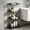 Black, variant on TTJ Rolling Storage Cart Clear Acrylic Rolling Storage Carts 4 Tier Slim Narrow Multi Function Trolley with Wheels Space Saving Gaps Organizer for Bathroom Kitchen Laundry Small Spaces