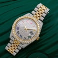 thumbnail image 2 of Pre-Owned Rolex Datejust 41MM 126303 Diamond Paved Rainbow Roman Dial Diamond Bezel Two Tone Yellow Gold Full Diamond Jubilee Bracelet, 2 of 8