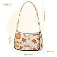 thumbnail image 3 of FORMRS Womens Shoulder Bag with Chain Strap Clutch Purse Cute Tote Handbag, Fall Mug Pattern, 3 of 7
