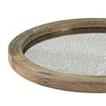 thumbnail image 2 of Stonebriar Round Natural Wood Serving Tray with Antique Mirror, Rustic Butler Tray, Unique Coffee Centerpiece for The Coffee Table, Dining Table, or Any Table Top, 2 of 5