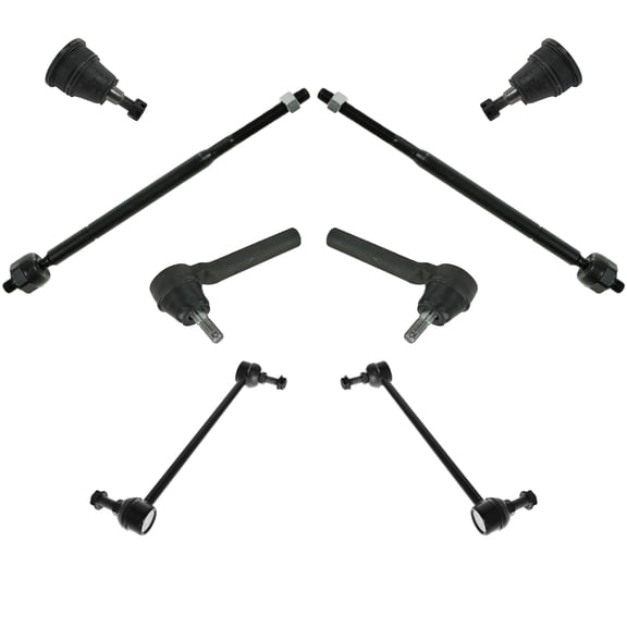 TRQ Inner Outer Tie Rod Lower Ball Joint Sway Bar Link Kit for Chrysler Mini Van PSA59222