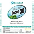 thumbnail image 6 of Benefect Botanical Decon 30 Disinfectant Cleaner, Light Lemon and Thyme Scent, 4oz - Case of 4, 6 of 7